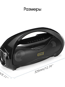 Орбита OT-SPB100 Черная колонка BT (10Вт)